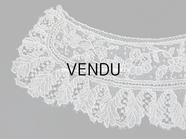 画像3: 19世紀末 アンティーク ポワンドガーズ 少女の付け襟 ニードルレース  『ポワン・ド・ガーズ』　 (3)