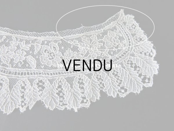 画像6: 19世紀末 アンティーク ポワンドガーズ 少女の付け襟 ニードルレース  『ポワン・ド・ガーズ』　 (6)