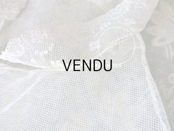 画像12: 19世紀末 アンティーク アランソンレースの襟付きトップ 【 ポワン・ダランソン 】  (12)