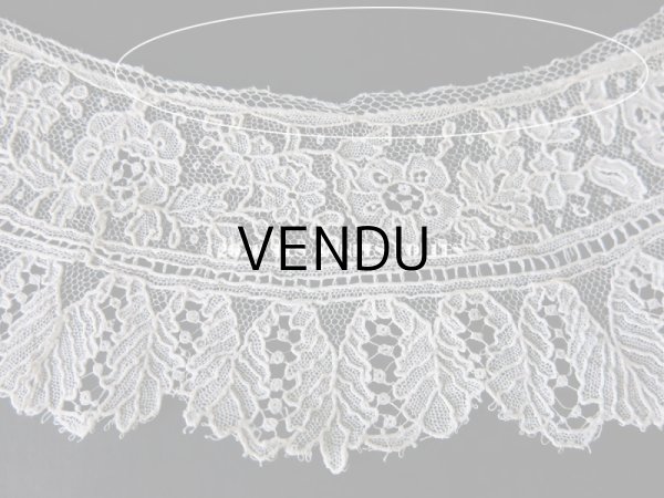 画像5: 19世紀末 アンティーク ポワンドガーズ 少女の付け襟 ニードルレース  『ポワン・ド・ガーズ』　 (5)