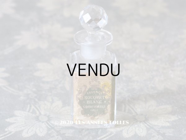 画像1: アンティーク 王冠のパフュームボトル ESSENCE BOUQUET BLANC - VIBERT FRERES PARIS  - (1)