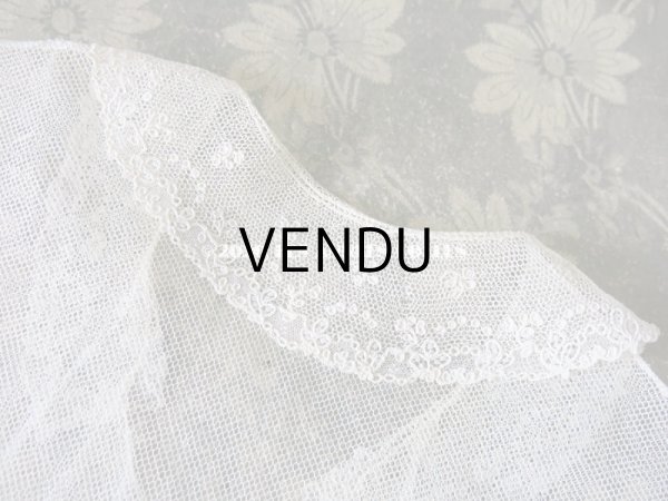 画像6: 19世紀末 アンティーク アランソンレースの襟付きトップ 【 ポワン・ダランソン 】  (6)