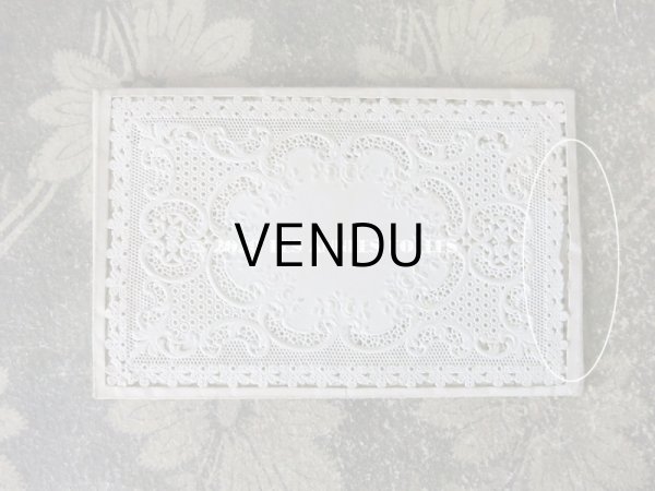 画像6: 19世紀 アンティーク  封筒入り 初聖体のカニヴェ コミュ二オン レースの透かし柄 (6)