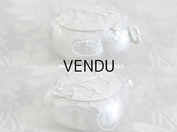 画像9: アンティーク シルバー製 ヤドリギのパウダーケース - CHARLES MURAT - (9)