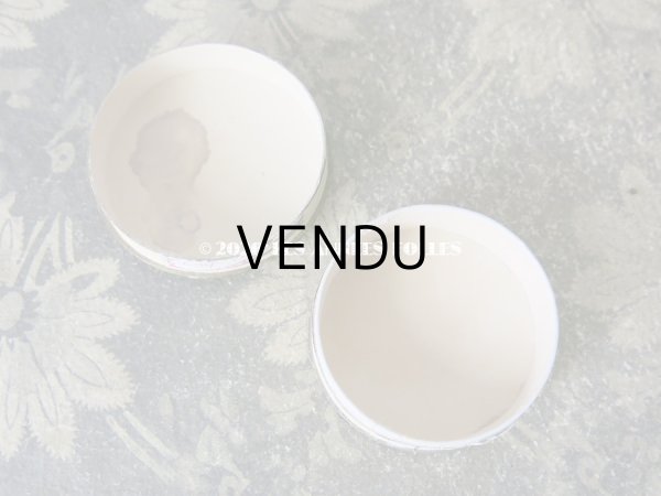 画像6: 【クリスマスセール2020対象外】 アンティーク 王冠付き 小さなパウダーボックス POUDRE DE RIZ SURFINE  (6)