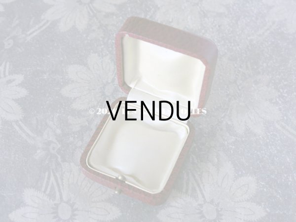 画像5: 【クリスマスセール2020対象外】 アンティーク  金彩入り ジュエリーボックス ダークレッド (5)