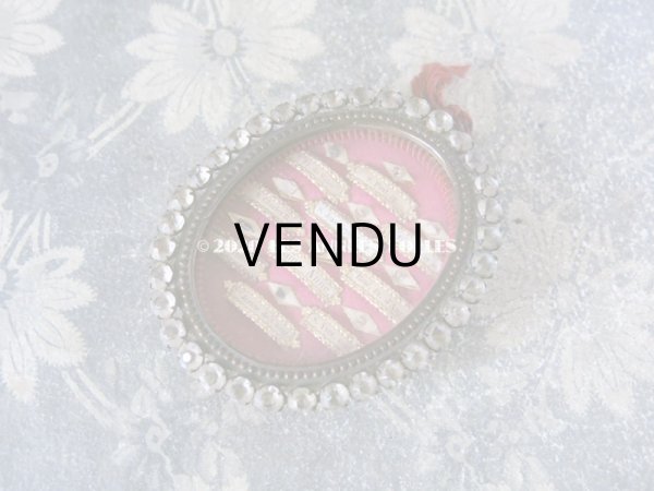 画像3: 【クリスマスセール2020対象外】 19世紀 アンティーク ルリケール 聖遺物のペンダント ラインストーン 10人の聖人の遺品 (3)