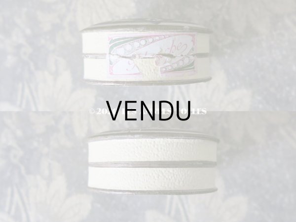 画像5: 【クリスマスセール2020対象外】 アンティーク 王冠付き 小さなパウダーボックス POUDRE DE RIZ SURFINE  (5)