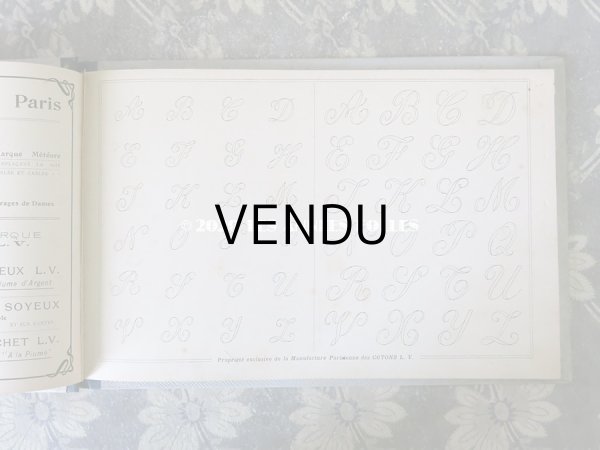 画像4: 【クリスマスセール2020対象外】 アンティーク  刺繍図案帳 ALBUM DE BRODERIE - L.V. PARIS - (4)