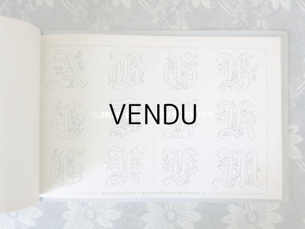 画像6: 【クリスマスセール2020対象外】 アンティーク  刺繍図案帳 ALBUM DE BRODERIE - L.V. PARIS - (6)