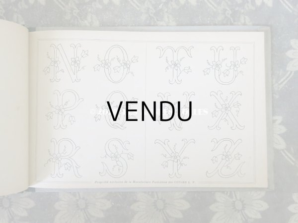 画像5: 【クリスマスセール2020対象外】 アンティーク  刺繍図案帳 ALBUM DE BRODERIE - L.V. PARIS - (5)