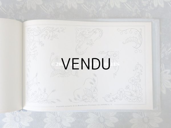 画像13: 【クリスマスセール2020対象外】 アンティーク  刺繍図案帳 ALBUM DE BRODERIE - L.V. PARIS - (13)