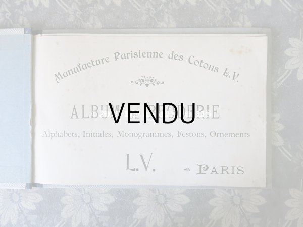画像3: 【クリスマスセール2020対象外】 アンティーク  刺繍図案帳 ALBUM DE BRODERIE - L.V. PARIS - (3)