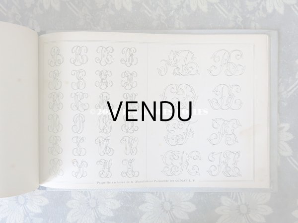 画像9: 【クリスマスセール2020対象外】 アンティーク  刺繍図案帳 ALBUM DE BRODERIE - L.V. PARIS - (9)