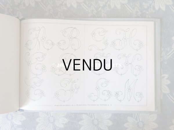 画像10: 【クリスマスセール2020対象外】 アンティーク  刺繍図案帳 ALBUM DE BRODERIE - L.V. PARIS - (10)