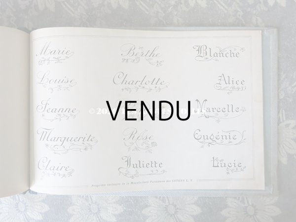 画像14: 【クリスマスセール2020対象外】 アンティーク  刺繍図案帳 ALBUM DE BRODERIE - L.V. PARIS - (14)