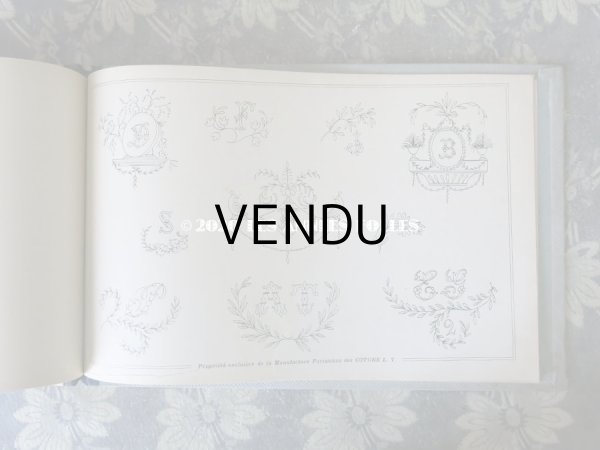 画像12: 【クリスマスセール2020対象外】 アンティーク  刺繍図案帳 ALBUM DE BRODERIE - L.V. PARIS - (12)