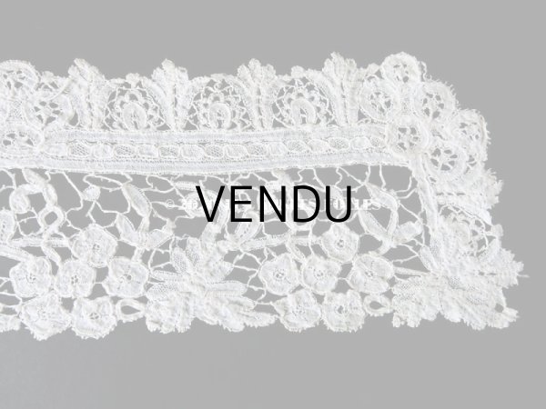 画像4: ＊蚤の市＊19世紀末 アンティーク デュシェスレース 袖飾りのセット  (4)