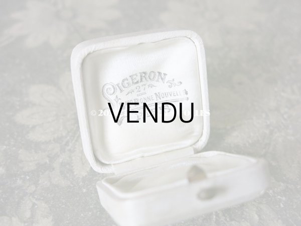 画像7: 【クリスマスセール2020対象外】 アンティーク  金彩入り ジュエリーボックス オフホワイト (7)