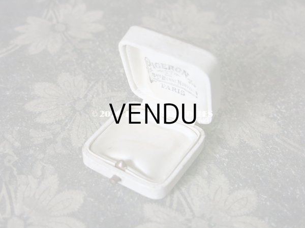 画像6: 【クリスマスセール2020対象外】 アンティーク  金彩入り ジュエリーボックス オフホワイト (6)