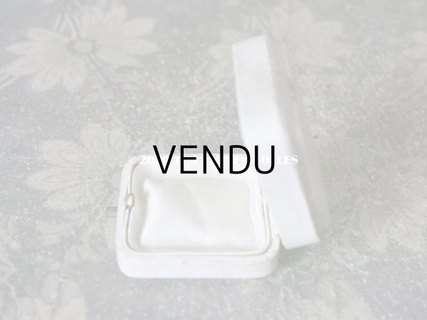 画像5: 【クリスマスセール2020対象外】 アンティーク  金彩入り ジュエリーボックス オフホワイト (5)