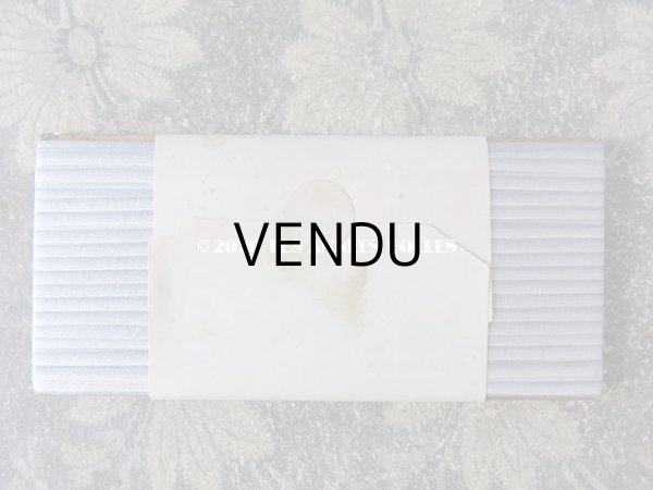 画像4: 【クリスマスセール2020対象外】 アンティーク  50m巻 リボン刺繍 & ロココトリム用 シルク製 リボン 淡いラベイイダー色 4mm幅 NUANCE FAVEUR SOIE POUR BRODERIE - AU BON MARCHE - (4)