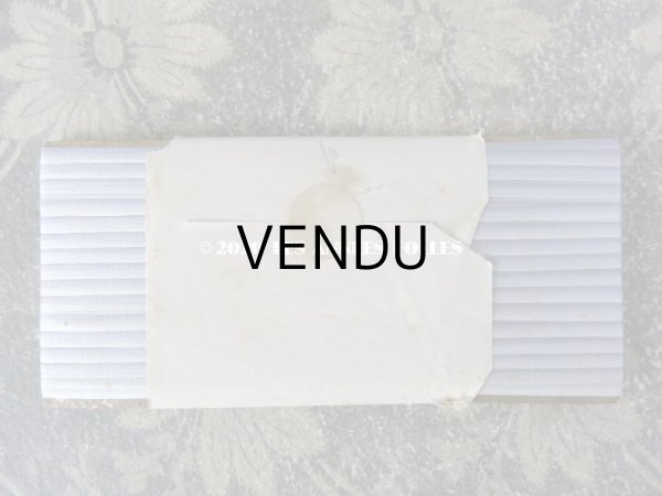 画像8: 【クリスマスセール2020対象外】 アンティーク  50m巻 リボン刺繍 & ロココトリム用 シルク製 リボン 淡いラベイイダー色 4mm幅 NUANCE FAVEUR SOIE POUR BRODERIE - AU BON MARCHE - (8)