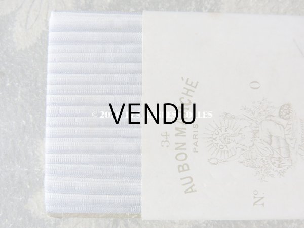 画像6: 【クリスマスセール2020対象外】 アンティーク  50m巻 リボン刺繍 & ロココトリム用 シルク製 リボン 淡いラベイイダー色 4mm幅 NUANCE FAVEUR SOIE POUR BRODERIE - AU BON MARCHE - (6)