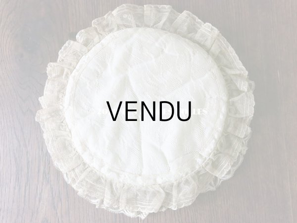 画像3: アンティーク ロココトリム付き ハンキーケース　ポシェット パウダーブルー (3)