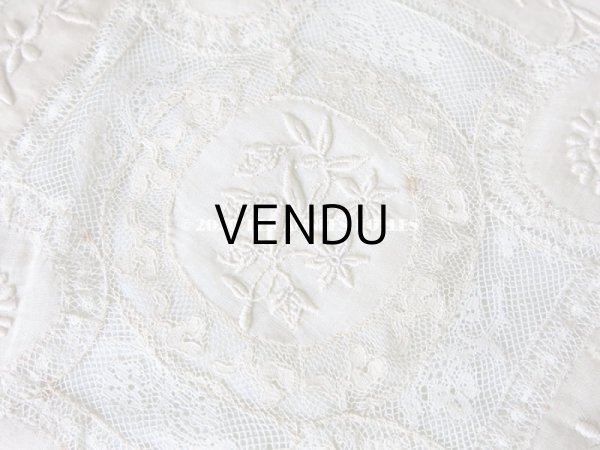 画像5: アンティーク ロココトリム付き ハンキーケース　ポシェット パウダーブルー (5)