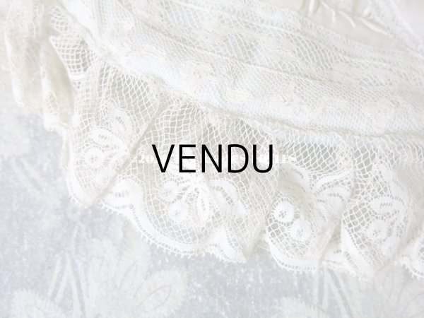 画像10: アンティーク ロココトリム付き ハンキーケース　ポシェット パウダーブルー (10)