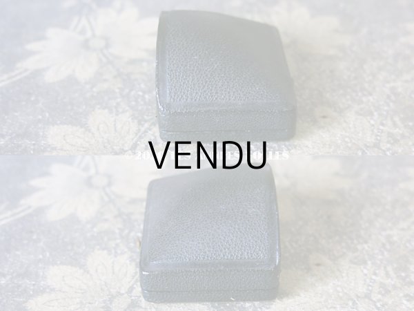 画像5: 【クリスマスセール2020対象外】 19世紀 アンティーク 本革製 ジュエリーボックス ブローチ用　黒 (5)