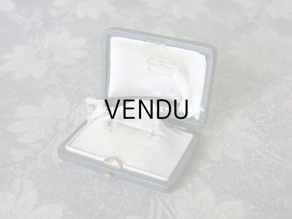 画像6: 【クリスマスセール2020対象外】 19世紀 アンティーク 本革製 ジュエリーボックス ブローチ用　黒 (6)