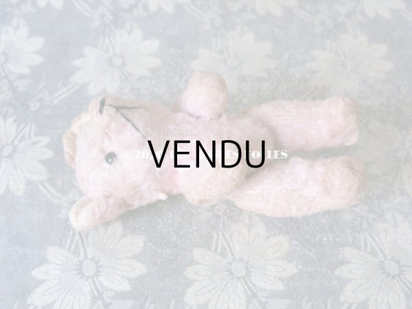 画像9: 【クリスマスセール2020対象外】 アンティーク とても小さなベア ピンク (9)