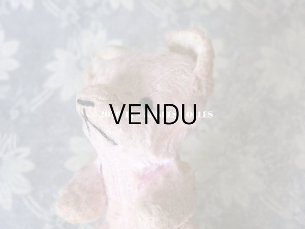 画像4: 【クリスマスセール2020対象外】 アンティーク とても小さなベア ピンク (4)