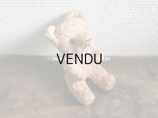 画像12: 【クリスマスセール2020対象外】 アンティーク とても小さなベア ピンク (12)