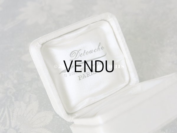 画像4: アンティーク 　シルクサテンのジュエリーボックス  オフホワイト (4)