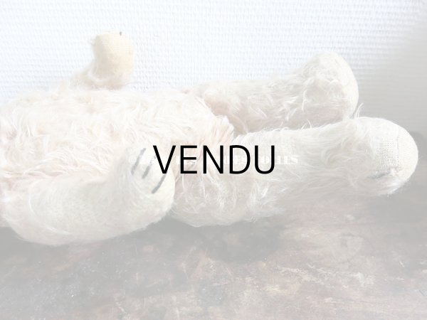 画像9: アンティーク ベア 淡いピンク (9)