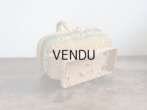 画像5: アンティーク  小さなサイズ 薔薇のパニエ ローズパニエ (5)