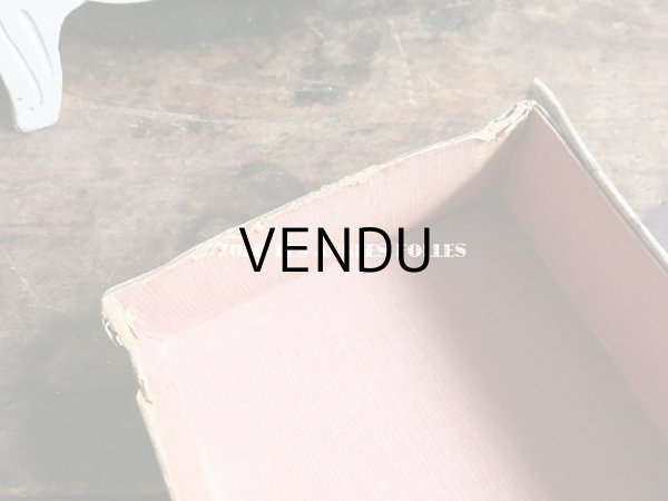 画像11: アンティーク カルトナージュチェスト  薔薇模様 ミラー付き (11)