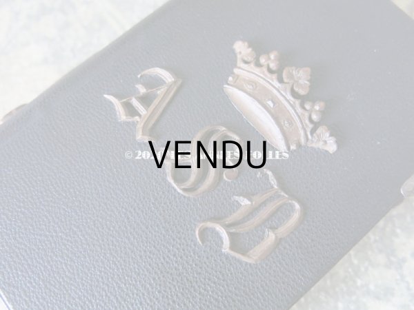 画像3: アンティーク ミサ典書 王冠と百合の紋章付き (3)