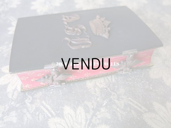 画像5: アンティーク ミサ典書 王冠と百合の紋章付き (5)