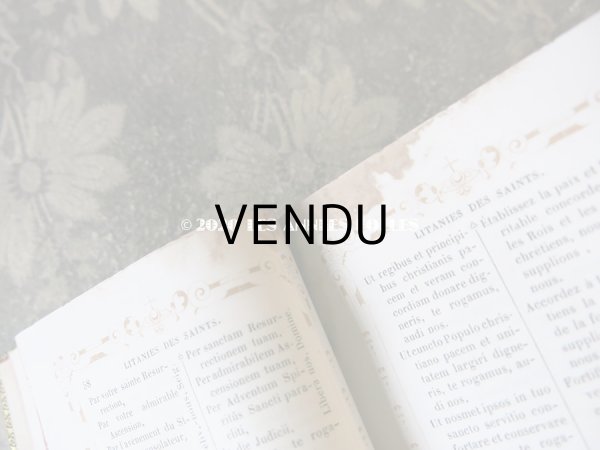 画像13: アンティーク ミサ典書 王冠と百合の紋章付き (13)