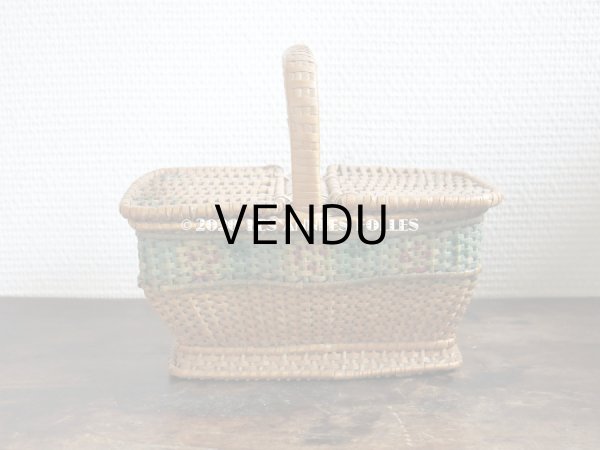 画像3: アンティーク  薔薇のパニエ ローズパニエ (3)