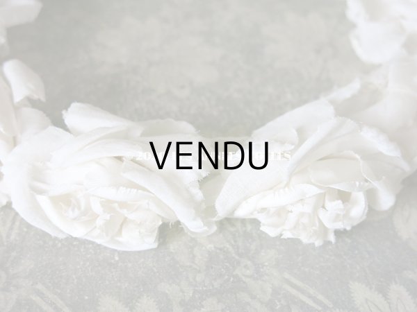 画像6: 1900年代 アンティーク 薔薇のヘッドリース ティアラ 花冠 (6)