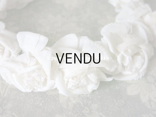 画像3: 1900年代 アンティーク 薔薇のヘッドリース ティアラ 花冠 (3)