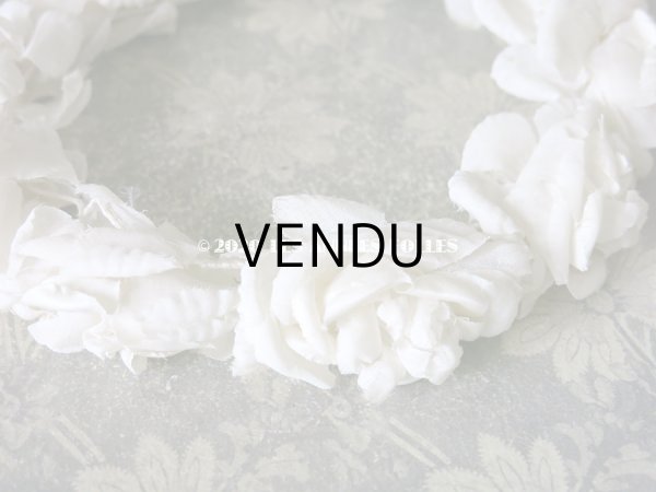 画像7: 1900年代 アンティーク 薔薇のヘッドリース ティアラ 花冠 (7)