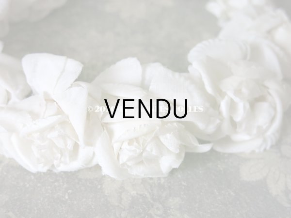 画像4: 1900年代 アンティーク 薔薇のヘッドリース ティアラ 花冠 (4)