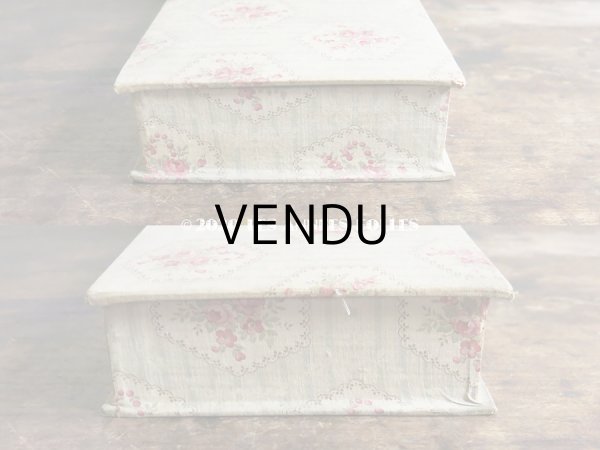 画像8: 1900年代 アンティーク 薔薇のカルトナージュボックス (8)