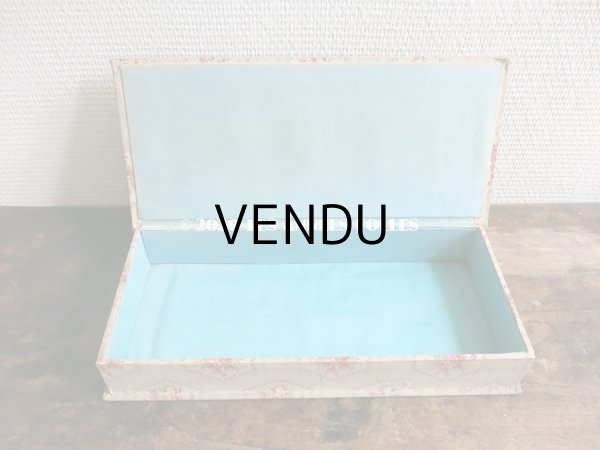 画像3: 1900年代 アンティーク 薔薇のカルトナージュボックス (3)